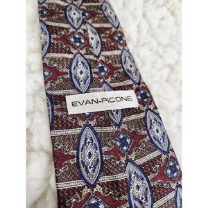 Designer Vintage Tie 100% Silk Evan Picone